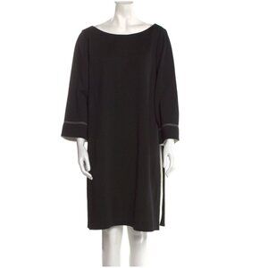 St. John Black Dress with Silver Accents